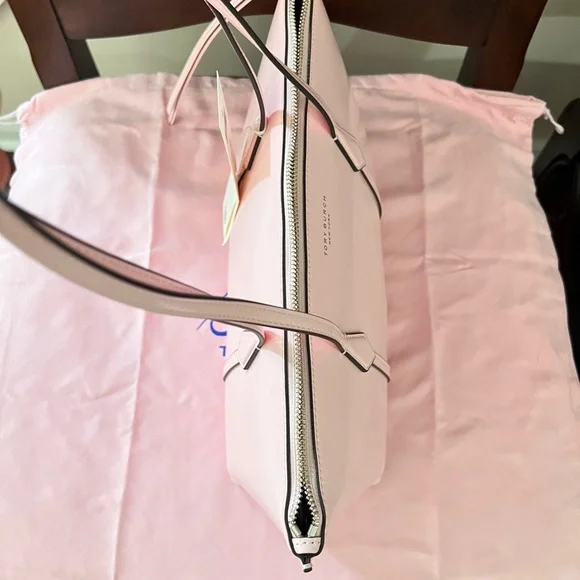 TORY BURCH X Bon Bon • Small Perry Pink Tote Handbag - Picture 10 of 13